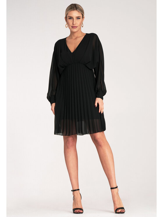 FIGL FIGL Abito da sera M1165 Nero Flared Fit