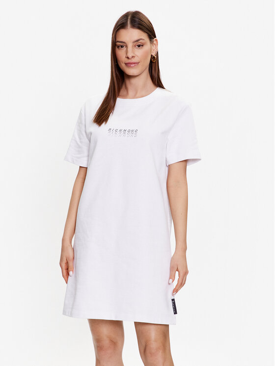 John Richmond Každodenné šaty UWP23031VE Biela Modern Fit