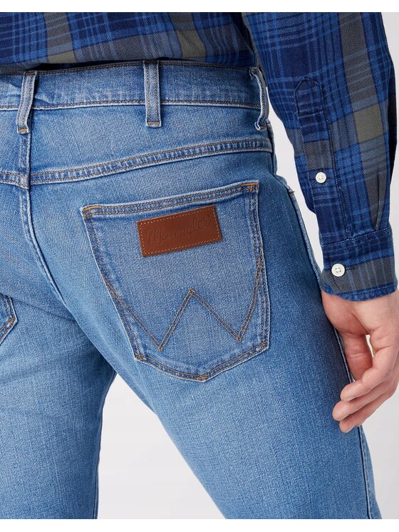 Wrangler Wrangler Jeansy Bryson Niebieski Skinny Fit