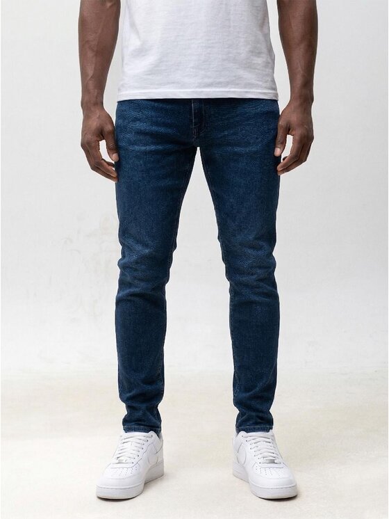 MyStars MyStars Jeansy Klasyczne proste dopasowane dżins 131617 Niebieski Regular Fit
