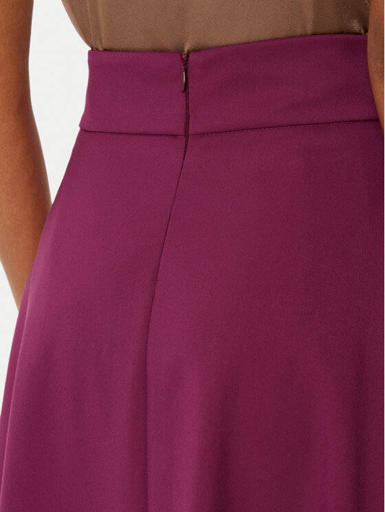 Rinascimento Rinascimento Fustă midi CFC0121918003 Vișiniu Regular Fit