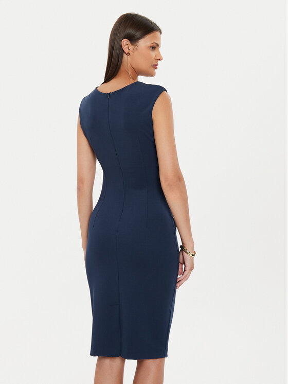 Rinascimento Rinascimento Kokteilinė suknelė CFC0119757003 Tamsiai mėlyna Regular Fit