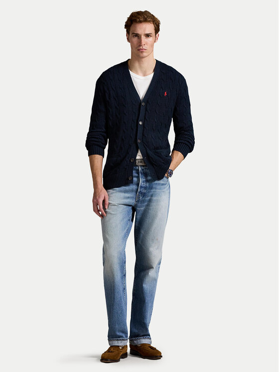 Polo Ralph Lauren Polo Ralph Lauren Кардиган 710890548004 Тъмносин Regular Fit