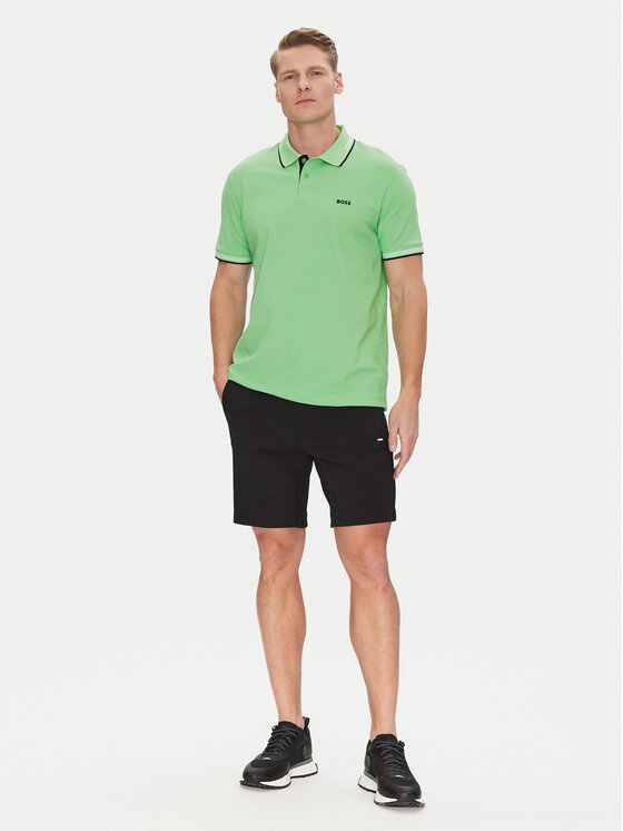 BOSS BOSS Polo majica Paul 50506193 Zelena Slim Fit