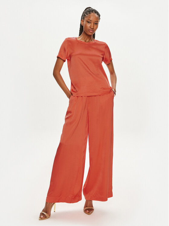 ViCOLO ViCOLO Spodnie materiałowe TB0034 Pomarańczowy Relaxed Fit