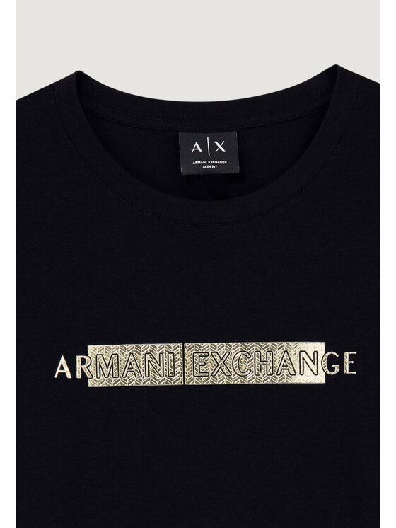 Armani Exchange Armani Exchange T-Shirt XW002811 AF16294 Czarny Casual Fit