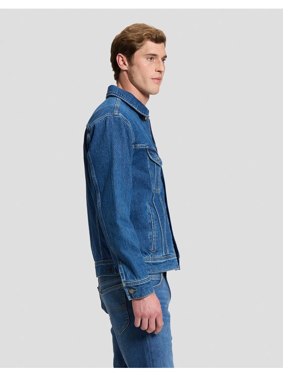 Lee Lee Kurtka jeansowa RELAXED RIDER JACKET Niebieski Regular Fit