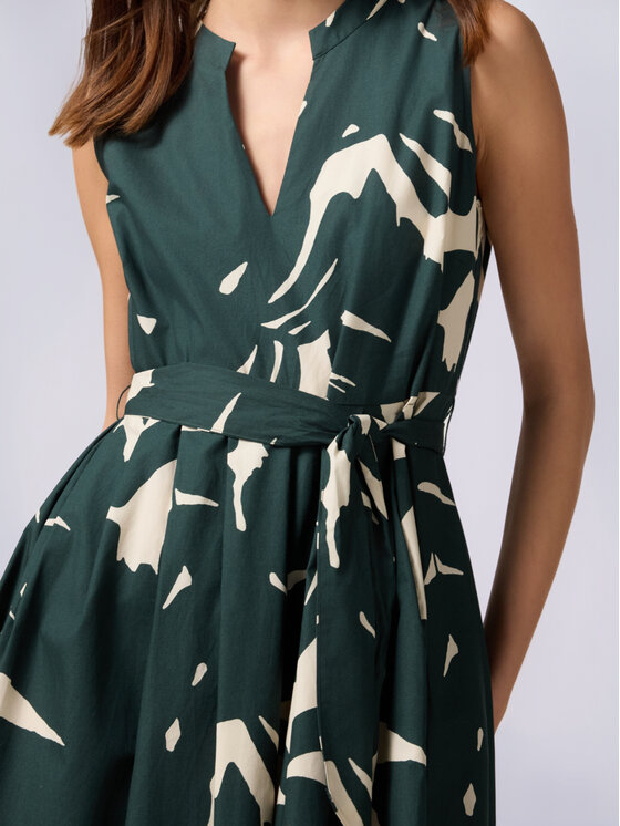 Oltre Oltre Abito da sera 7108R104806N0S5 Verde Flared Fit