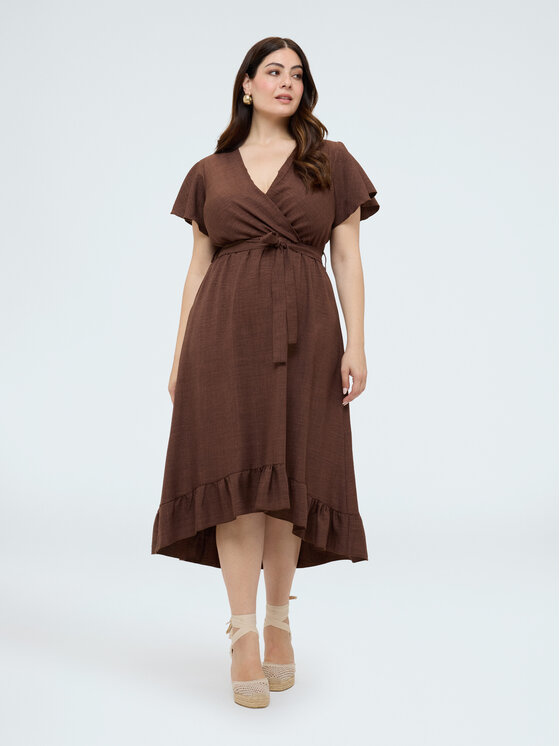 Fiorella Rubino Fiorella Rubino Abito da sera 7094L001291N022 Marrone Regular Fit