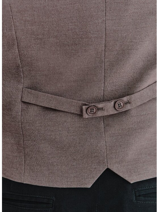 Pako Lorente Pako Lorente Kamizelka garniturowa P25WF-8X-003 Brązowy Slim Fit