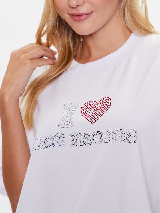 2005 2005 T-shirt Hot Moms Bijela Relaxed Fit