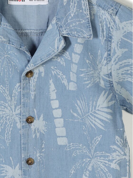 minoti minoti Koszula 29SHIRT200 Granatowy Regular Fit