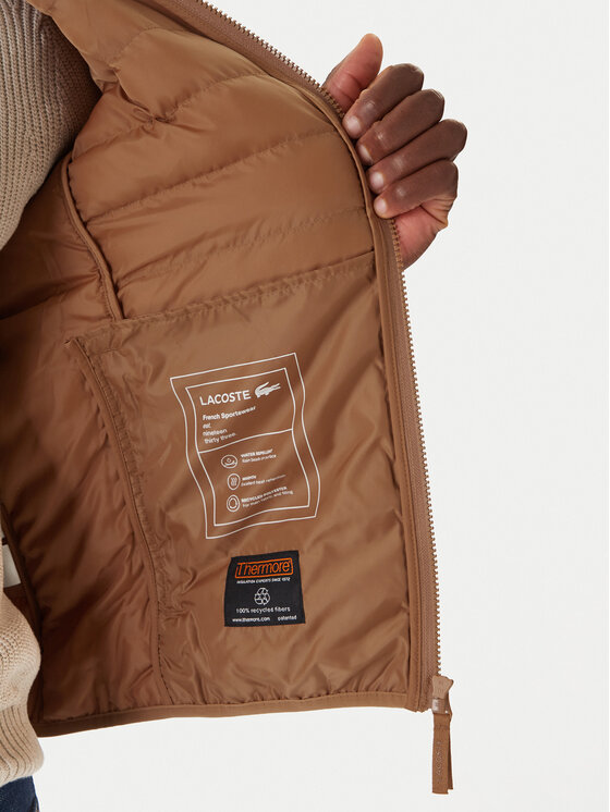 Lacoste Lacoste Bunda pro přechodné období BH2909 Hnědá Regular Fit