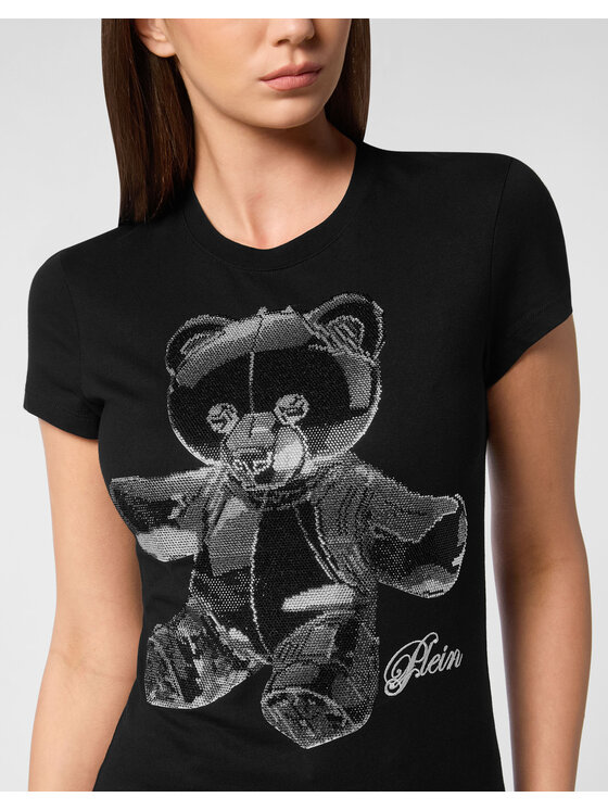 PHILIPP PLEIN PHILIPP PLEIN T-Shirt 27377 Czarny Skin Tight Fit