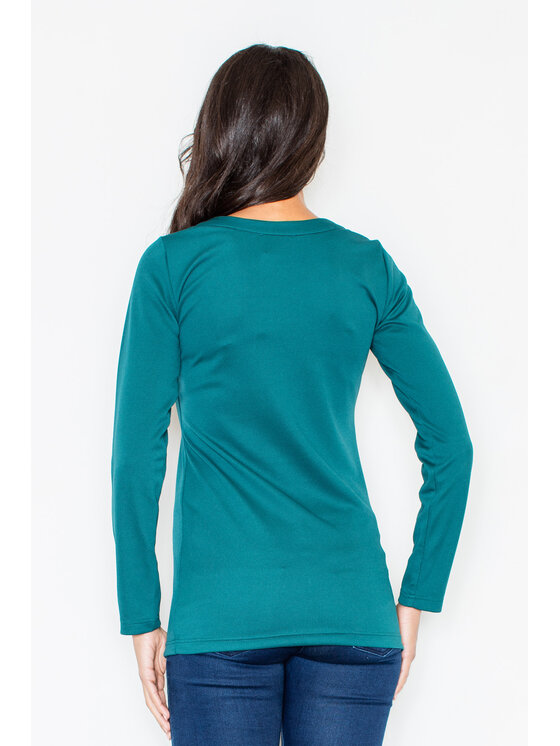 FIGL FIGL Blúzka M156 Zelená Regular Fit