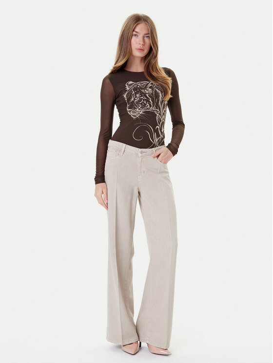 Guess Guess Džinsi W5RA96 WFD53 Bēšs Palazzo Fit