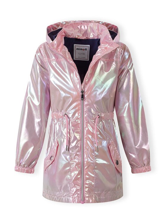 minoti minoti Kurtka przeciwdeszczowa 18COAT21 Różowy Regular Fit