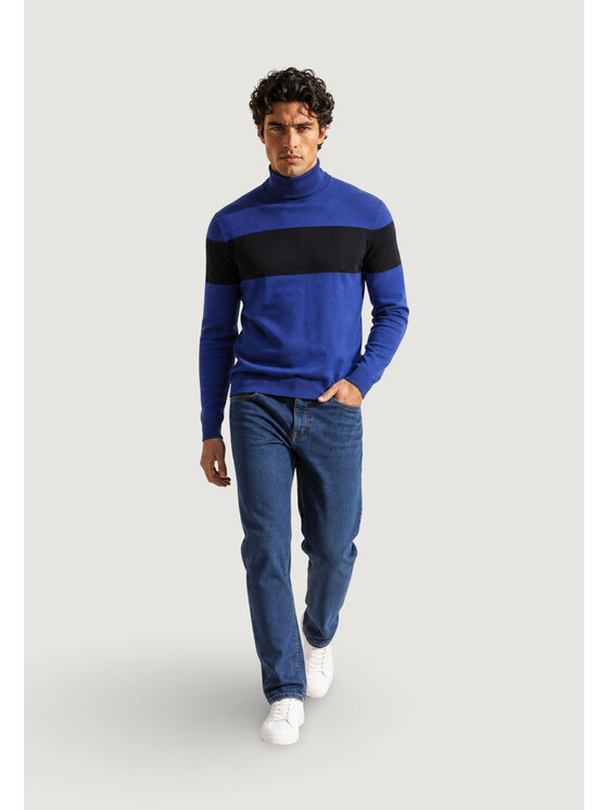Armani Exchange Armani Exchange Sweter XM002987 AF26379 Niebieski Casual Fit