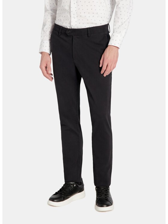 Pako Lorente Pako Lorente Spodnie materiałowe P25WB-WX-001 Granatowy Classic Fit
