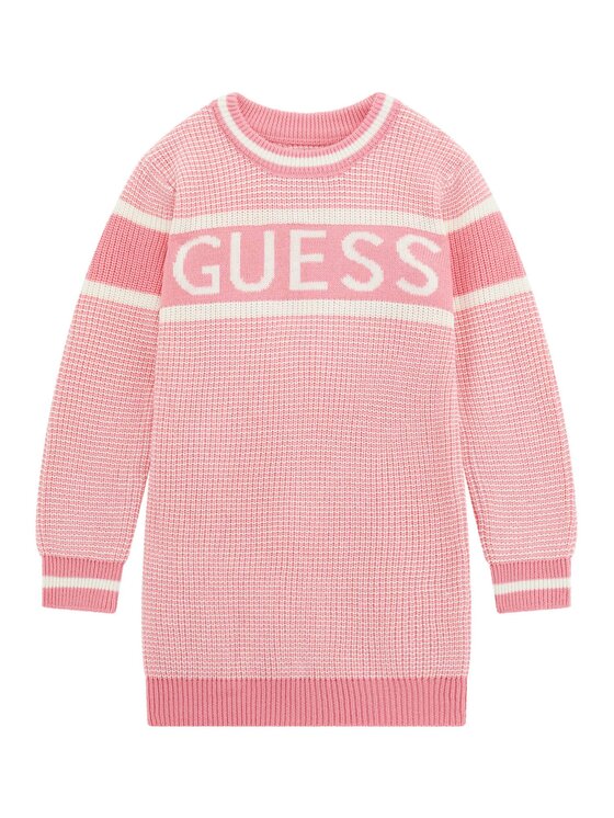 Guess Kids Guess Kids Sukienka 176331 Różowy Classic Fit