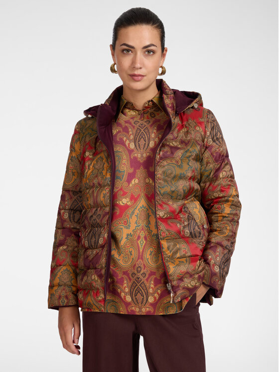 Elena Mirò Elena Mirò Giubbotto piumino F021P000228N001 Bordeaux Regular Fit