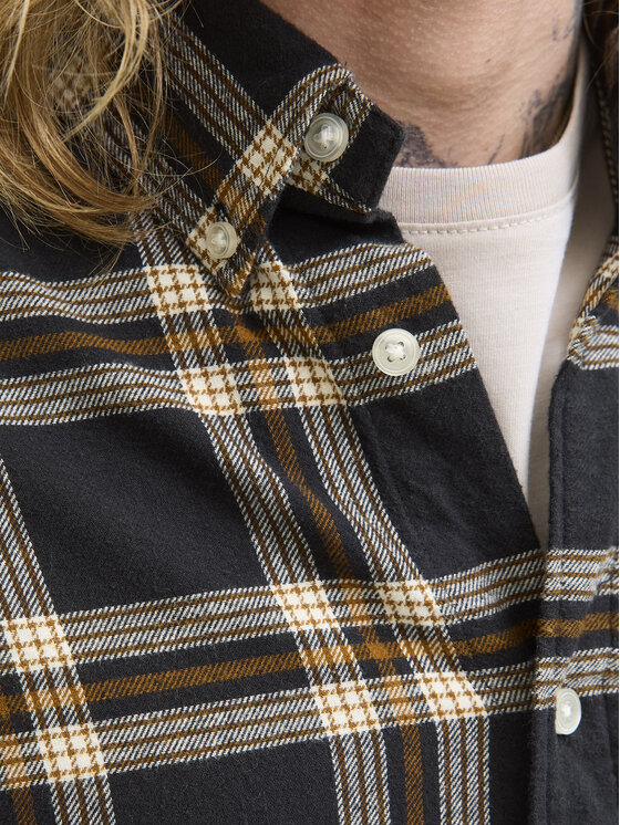 Jack&Jones Jack&Jones Košulja Classic Flannel 12278406 Crna Regular Fit