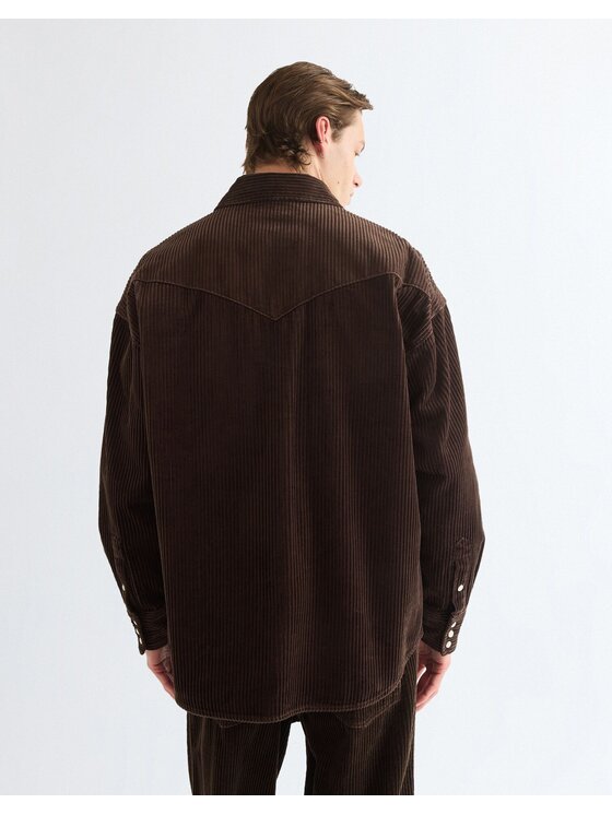 Wrangler Wrangler Koszula WESTERN SHIRT Brązowy Relaxed Fit
