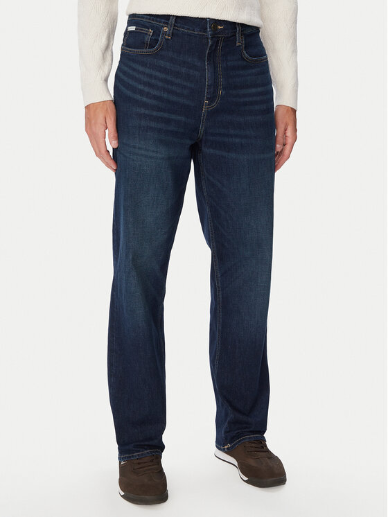 Guess Jeans Guess Jeans Džinsai M6BAB3 D2294 Tamsiai mėlyna Relaxed Fit