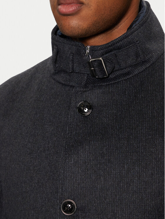Baldessarini Baldessarini Μάλλινο παλτό Harrison B0 18727.1108 Σκούρο μπλε Regular Fit