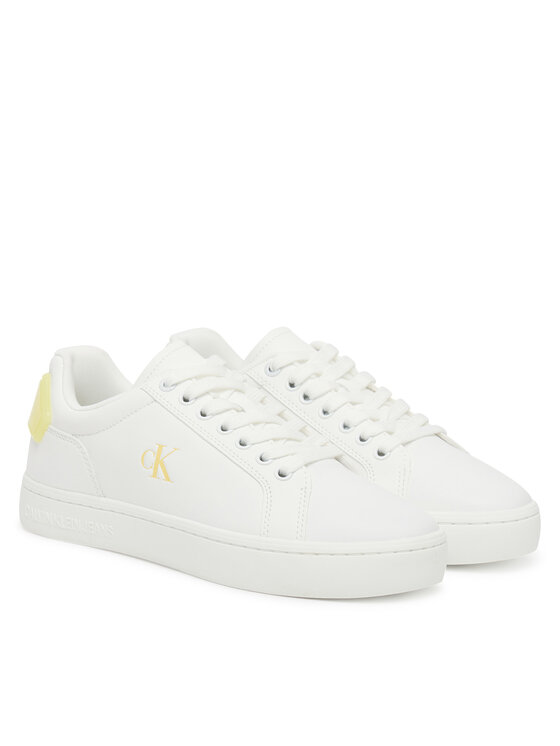 Calvin Klein Jeans Calvin Klein Jeans Sneakers Classic Cupsole Ru Patch Lth Wn YW0YW01845 Alb