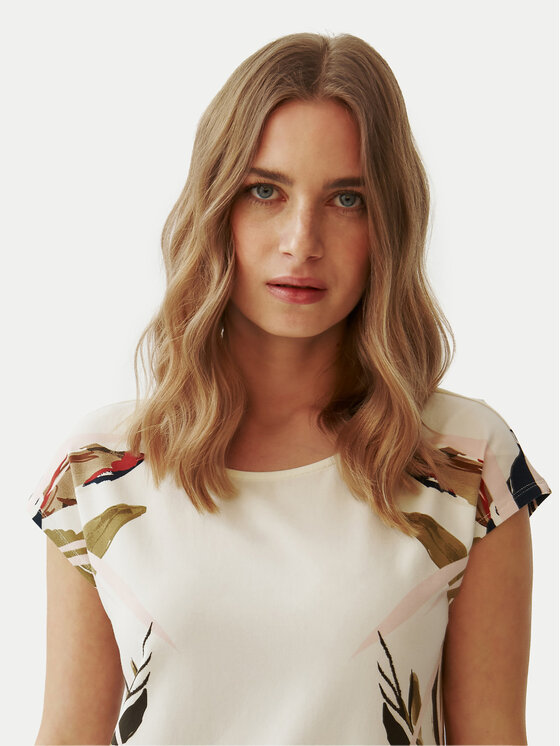 Tatuum Tatuum Rochie de zi Koka 1 T2407.207 Écru Regular Fit