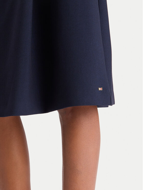 Tommy Hilfiger Tommy Hilfiger Trapéz szoknya WW0WW48263 Sötétkék Regular Fit