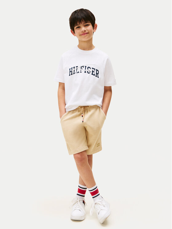 Tommy Hilfiger Tommy Hilfiger T-Shirt KB0KB09726 Biały Regular Fit