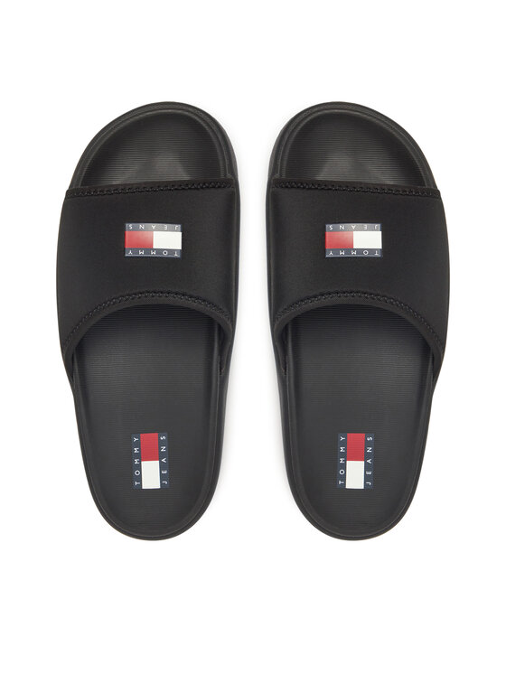 Tommy Jeans Tommy Jeans Şlapi Tjw Comfy Pool Slide EN0EN02765 Negru