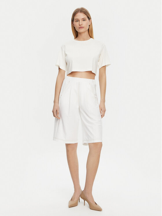 Max Mara Leisure Max Mara Leisure Tričko 2516941098650 Écru Regular Fit