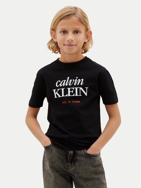 Calvin Klein Jeans Tricou LVCKSJA07B Negru Regular Fit