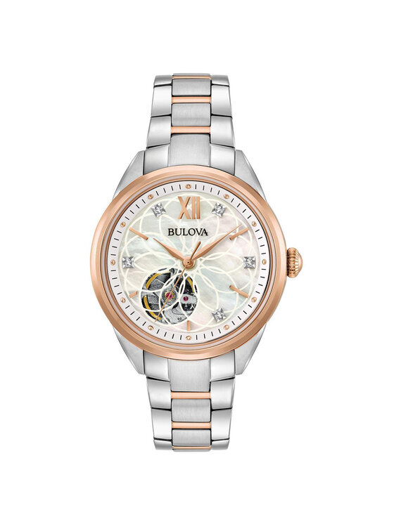 Bulova bulova Zegarek 98P170 Różowe złoto