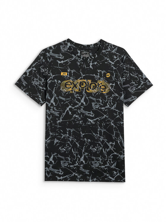 4F 4F T-Shirt MISSION READY Czarny Regular Fit