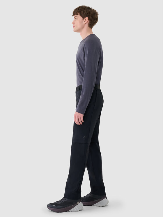 4F 4F Spodnie outdoor HALNY Czarny Regular Fit