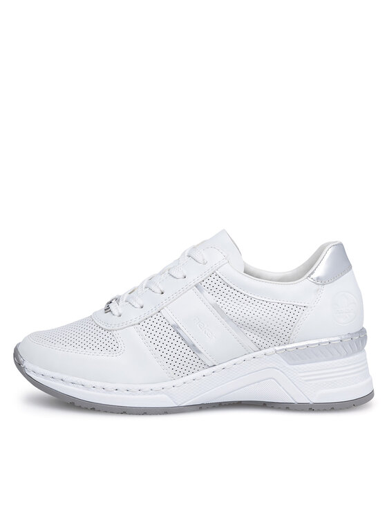 Rieker Rieker Sneakersy N4315-80 Biały