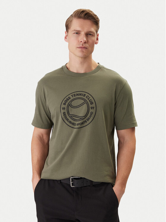 BOSS BOSS T-Shirt Ts_Join Logo 50553648 Khaki Regular Fit