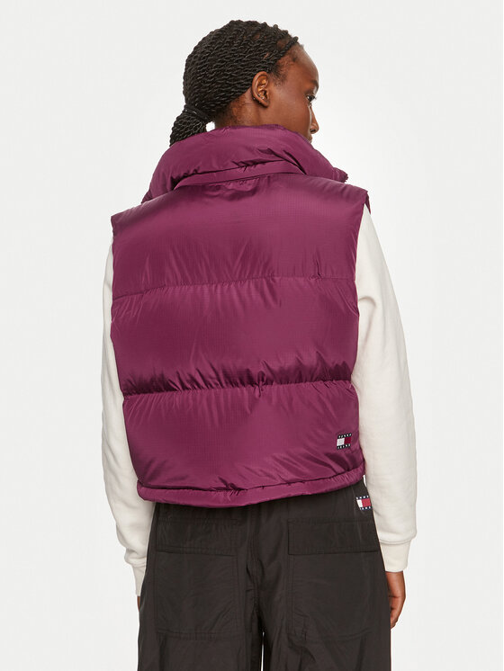 Tommy Jeans Tommy Jeans Bodywarmer Alaska DW0DW18611 Dunkelrot Cropped Fit