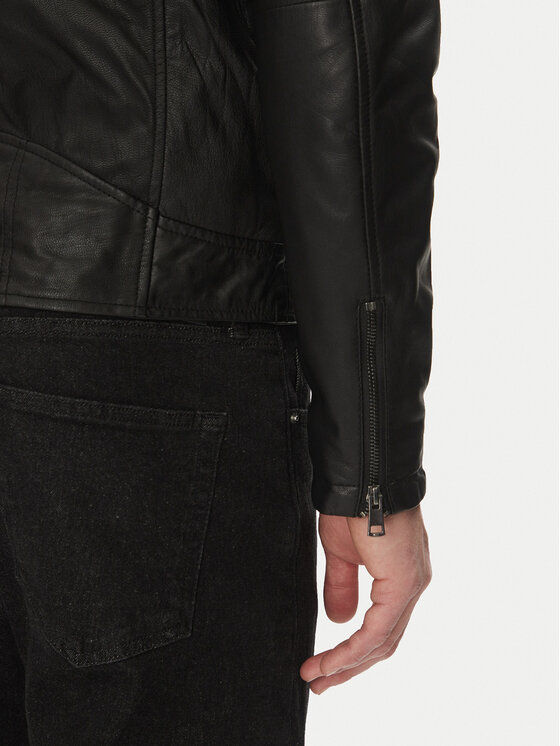 Serge Pariente Serge Pariente Giacca di pelle Sean Nero Regular Fit