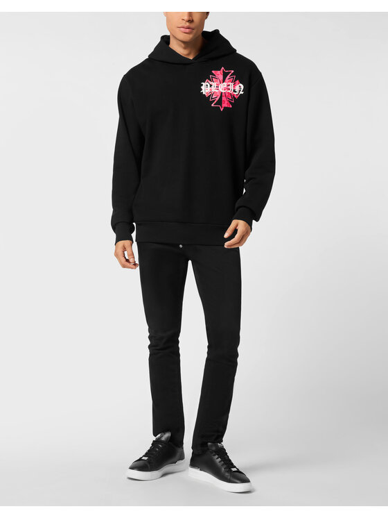 PHILIPP PLEIN PHILIPP PLEIN Bluza 25935 Czarny Regular Fit