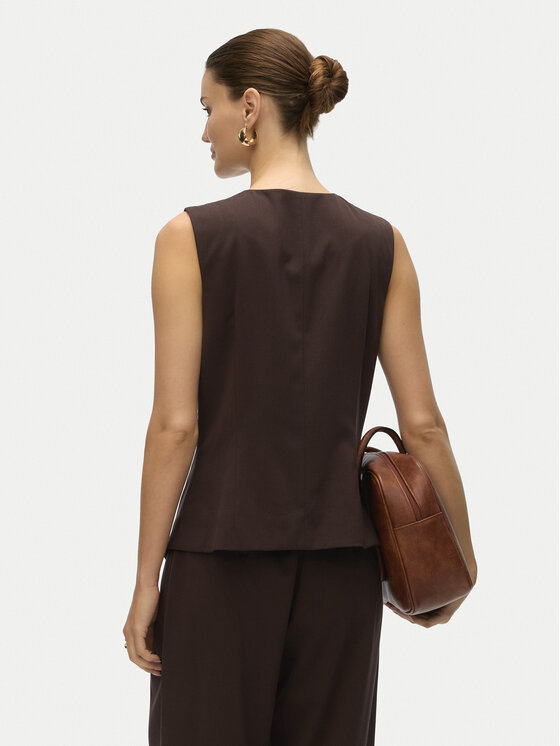 Vero Moda Vero Moda Vestă elegantă Sigga 10336320 Maro Regular Fit