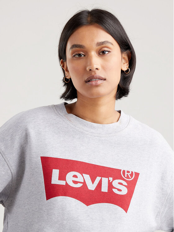 Levi's® Levi's® Džemperis ar kapuci Graphic Standard 186860012 Pelēks Loose Fit