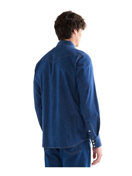 Wrangler Wrangler Koszula jeansowa 112378124 Niebieski Regular Fit