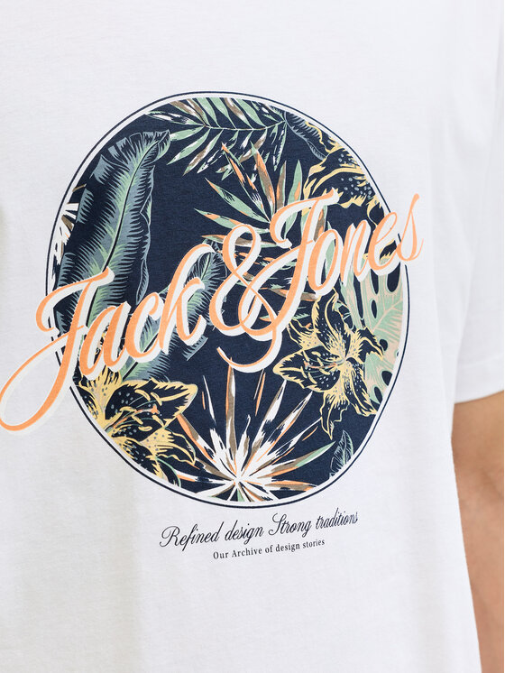 Jack & Jones Jack & Jones Póló Honolulu 12288088 Fehér Regular Fit