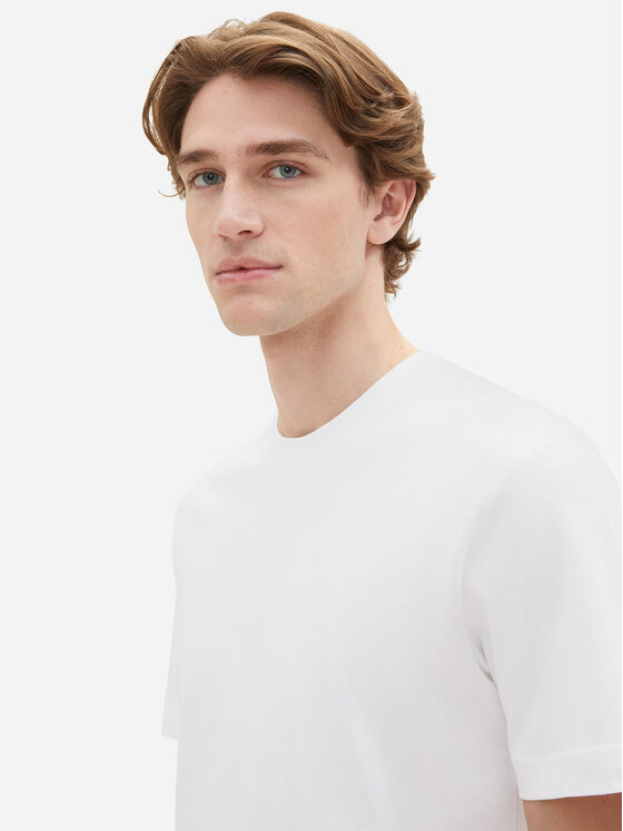 Tom Tailor Tom Tailor Набір з 2 футболок 1037741 Білий Regular Fit