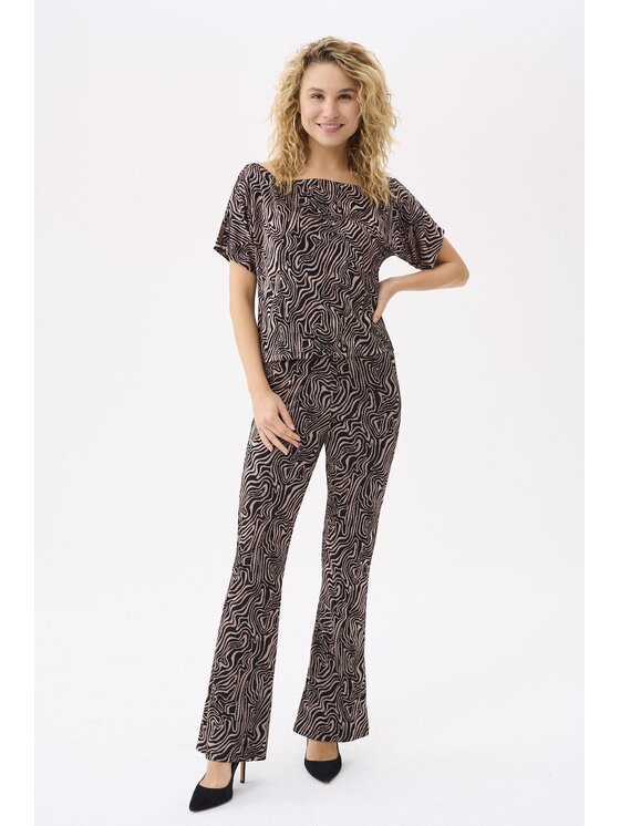 blue shadow blue shadow Spodnie damskie Venetta BS Brązowy Standard Fit
